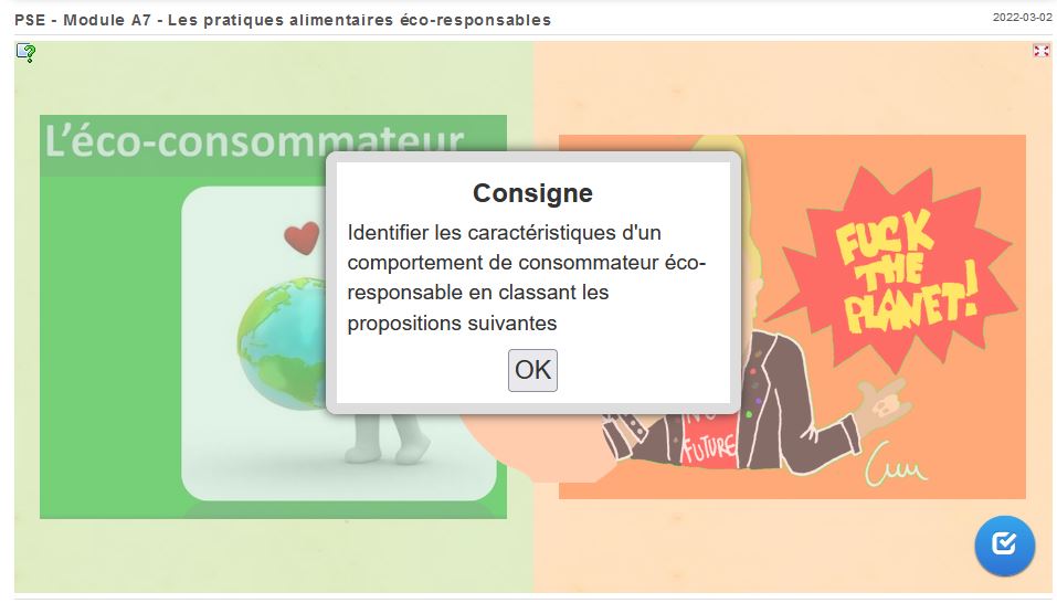Classer les comportements suivants